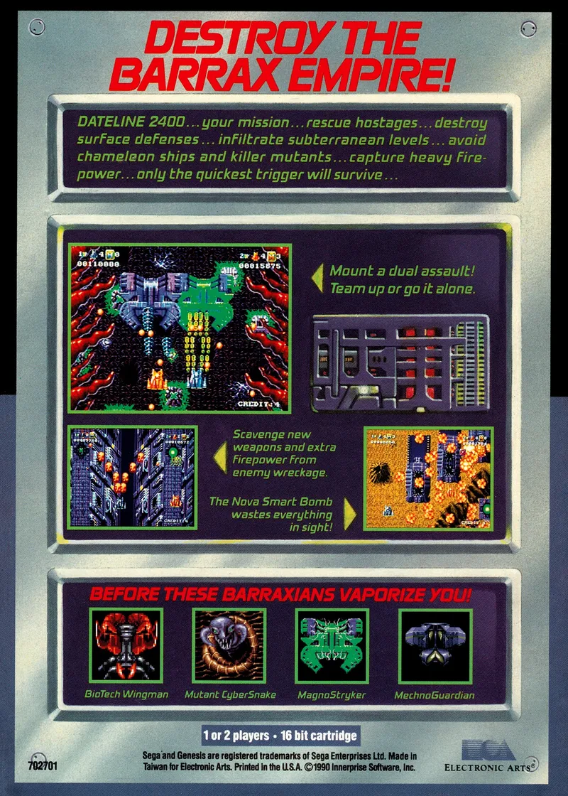 Battle Squadron box back