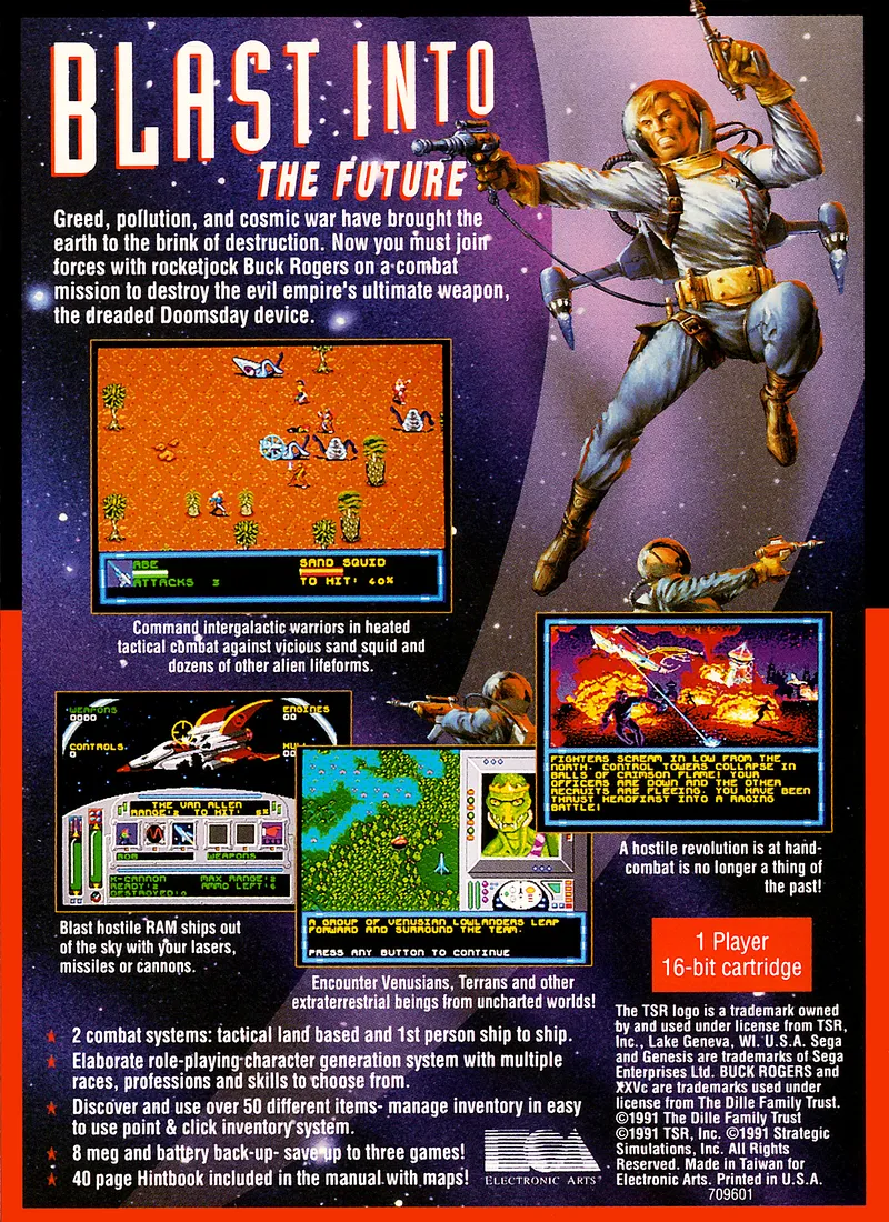 Buck Rogers: Countdown to Doomsday box back