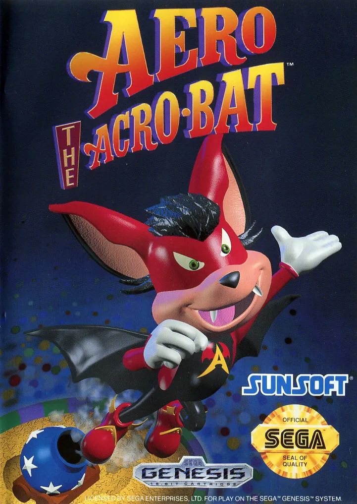 Aero the Acro-Bat box art