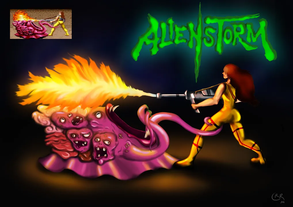 Backdrop artwork for Alien Storm