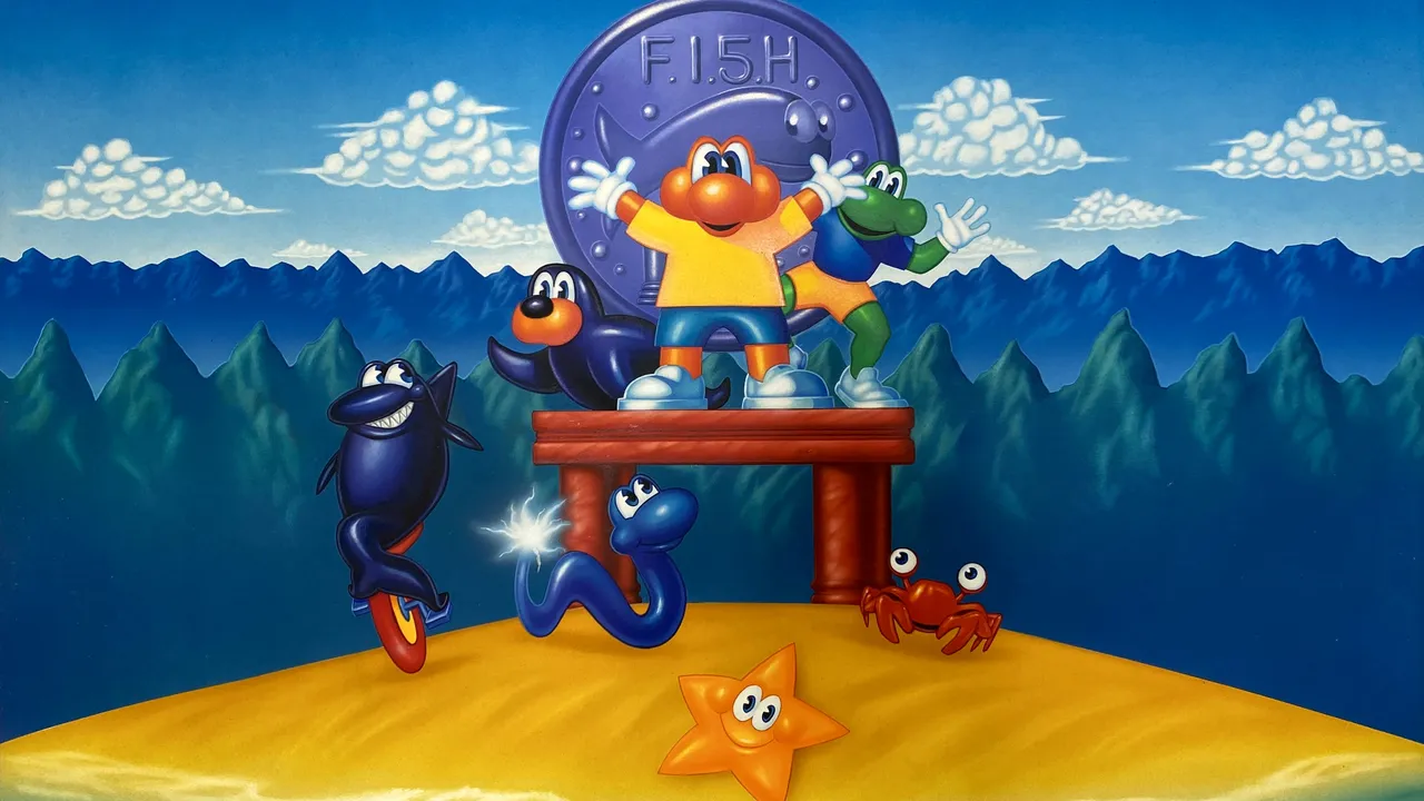 Backdrop artwork for The Aquatic Games Starring James Pond and The Aquabats