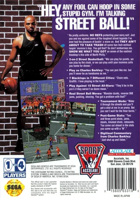 Barkley: Shut Up and Jam! box back