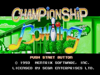 Championship Bowling screenshot
