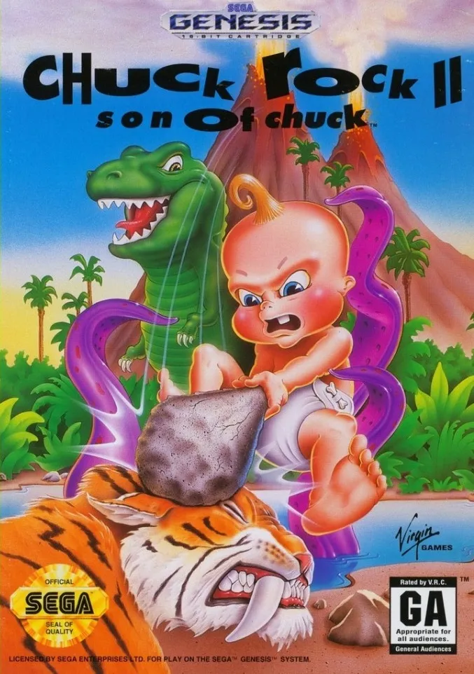 Chuck Rock II: Son of Chuck box art
