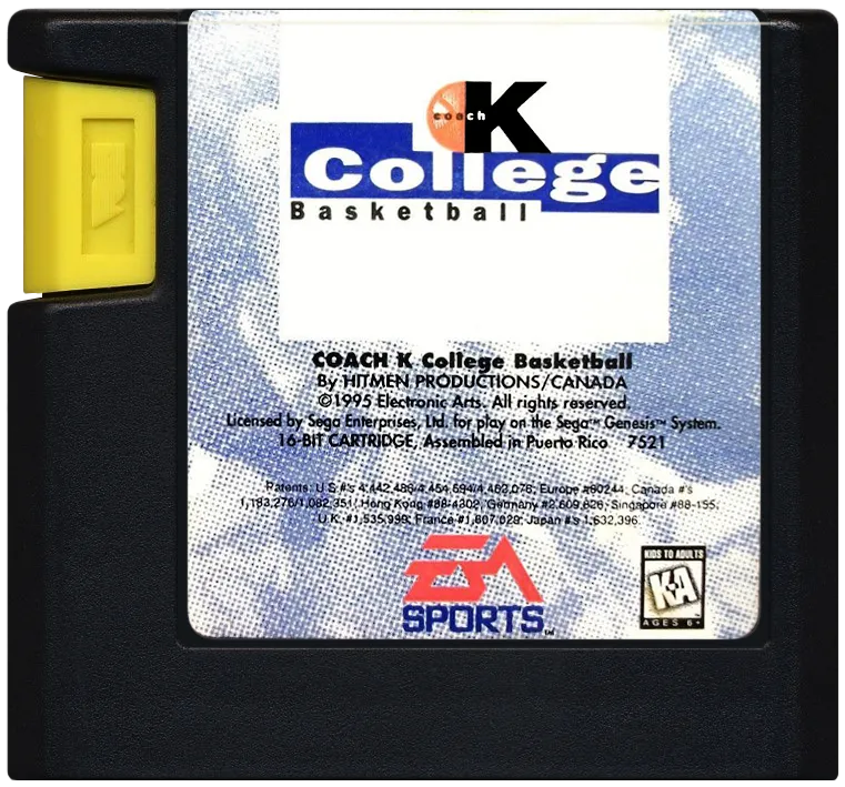 Coach K College Basketball cart