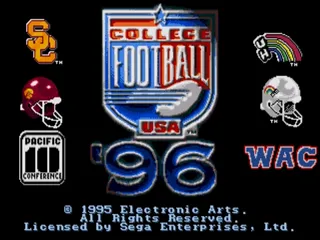 College Football USA 96 screenshot