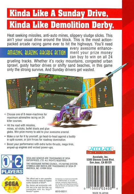 Combat Cars box back