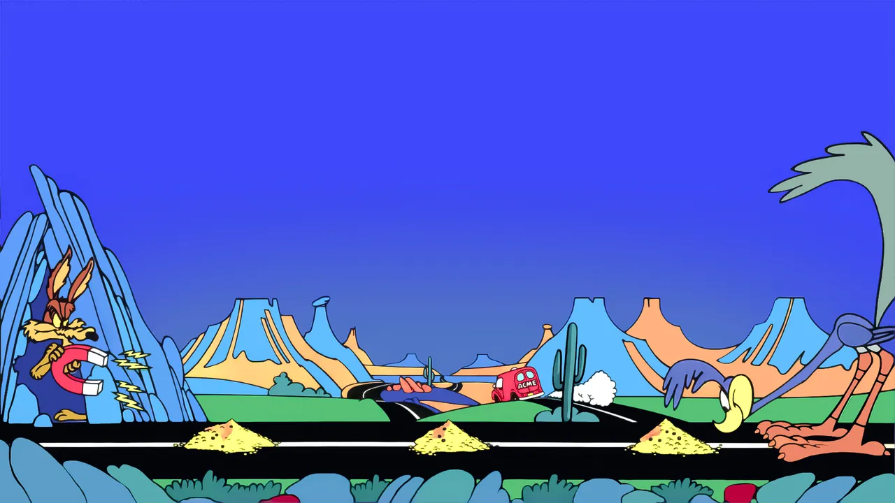 Backdrop artwork for Desert Demolition: Starring Road Runner and Wile E. Coyote
