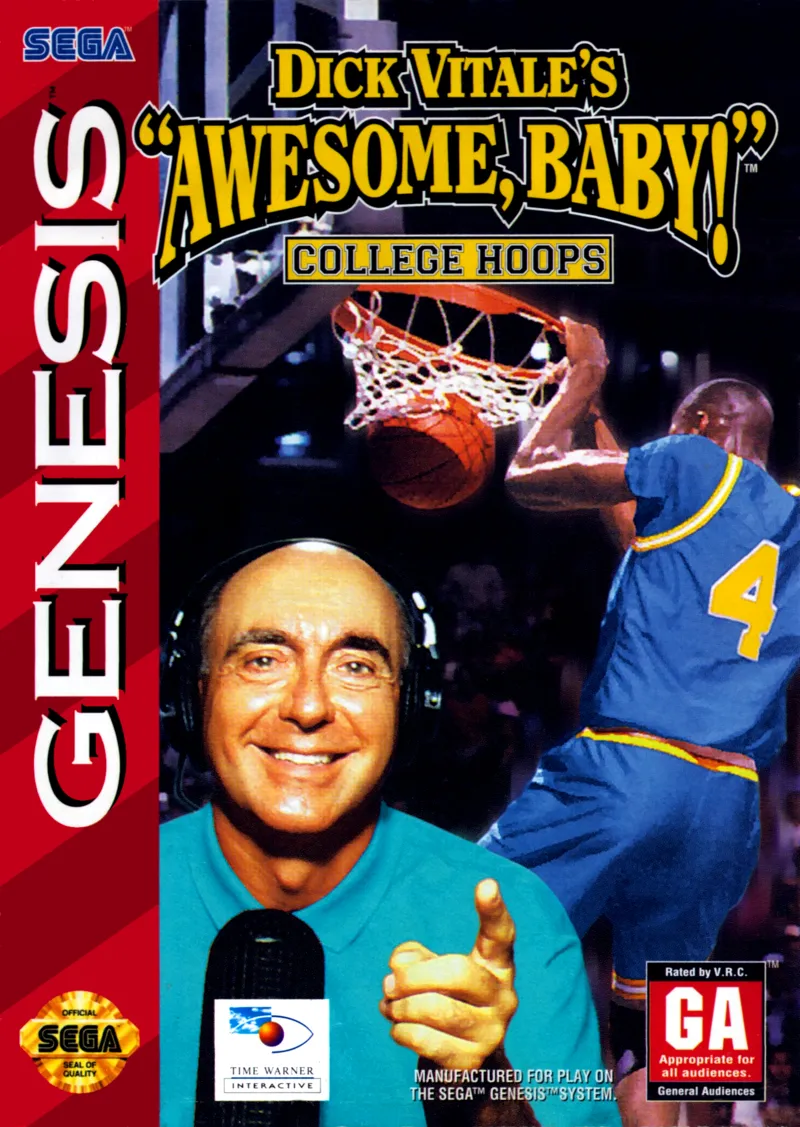 Dick Vitale's Awesome Baby! College Hoops box art