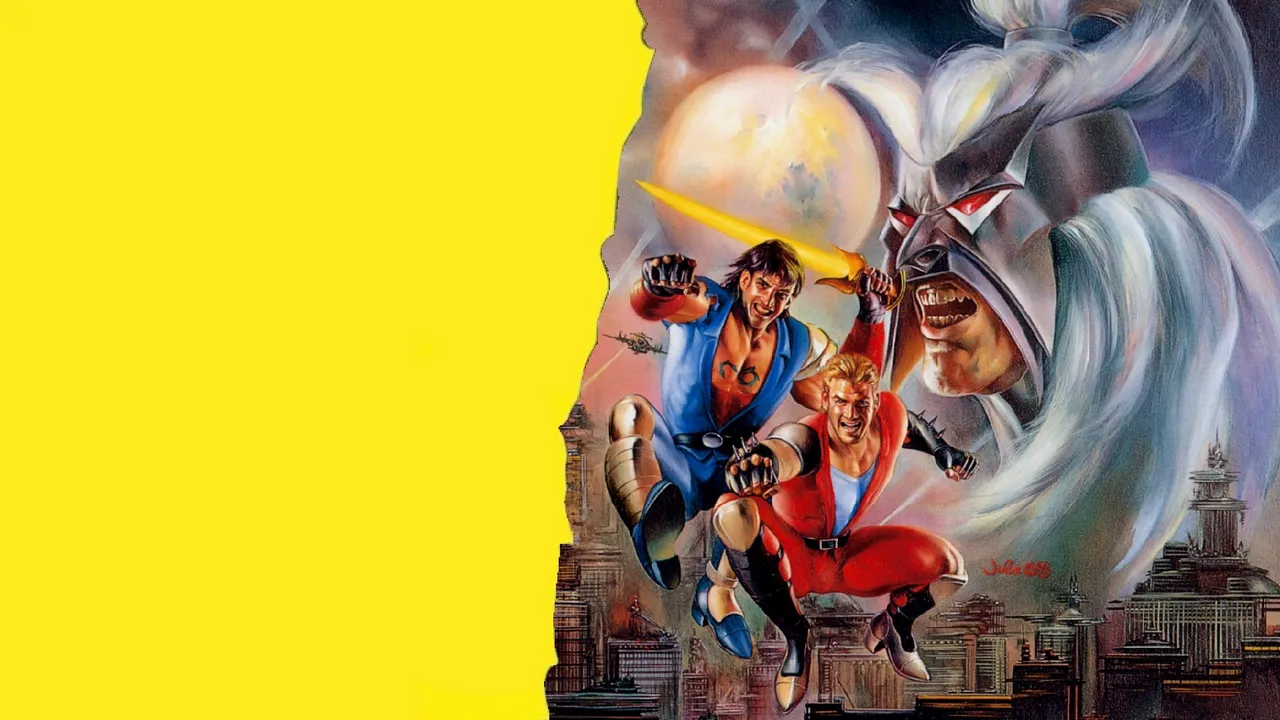 Backdrop artwork for Double Dragon V: The Shadow Falls