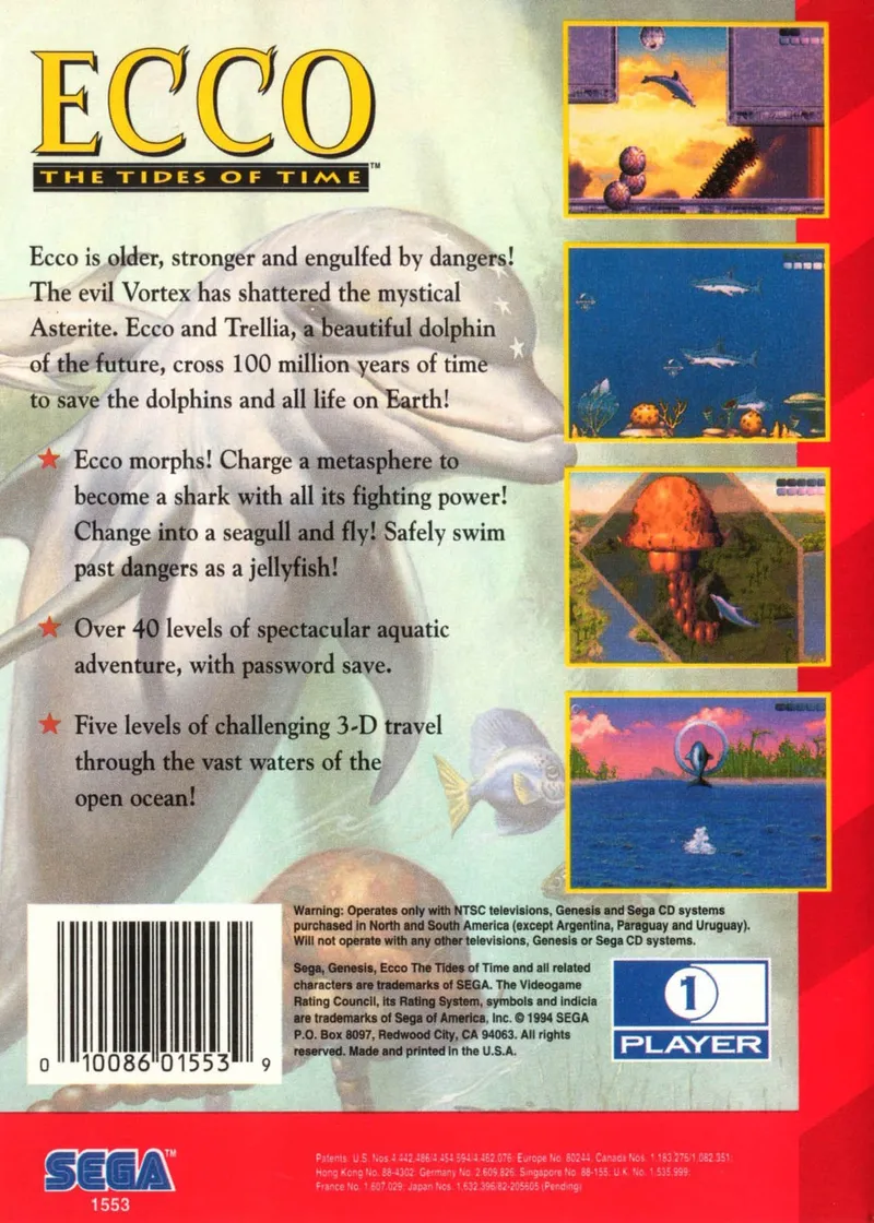 Ecco: The Tides of Time box back