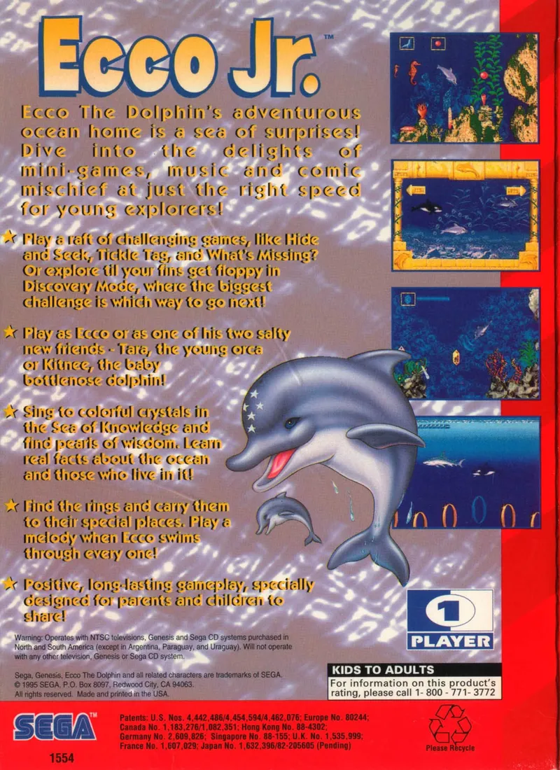Ecco Jr. box back