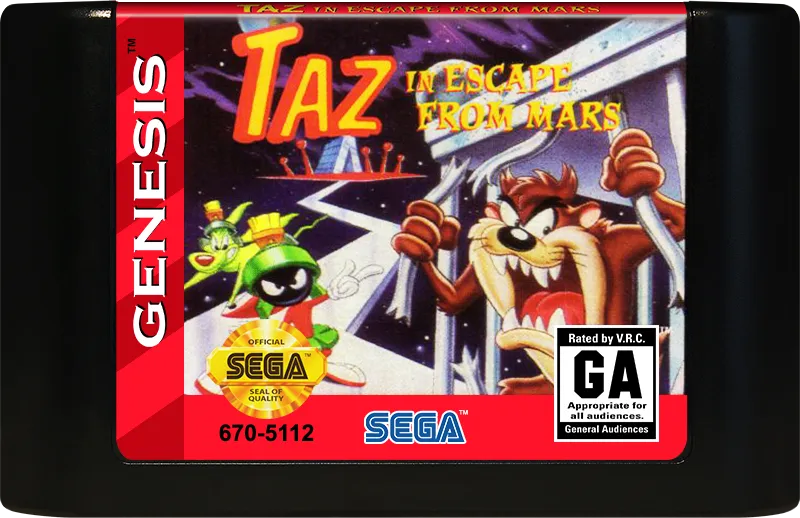 Taz in Escape From Mars cart