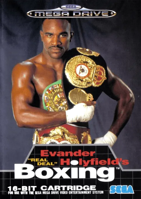 Evander Holyfield's "Real Deal" Boxing box art