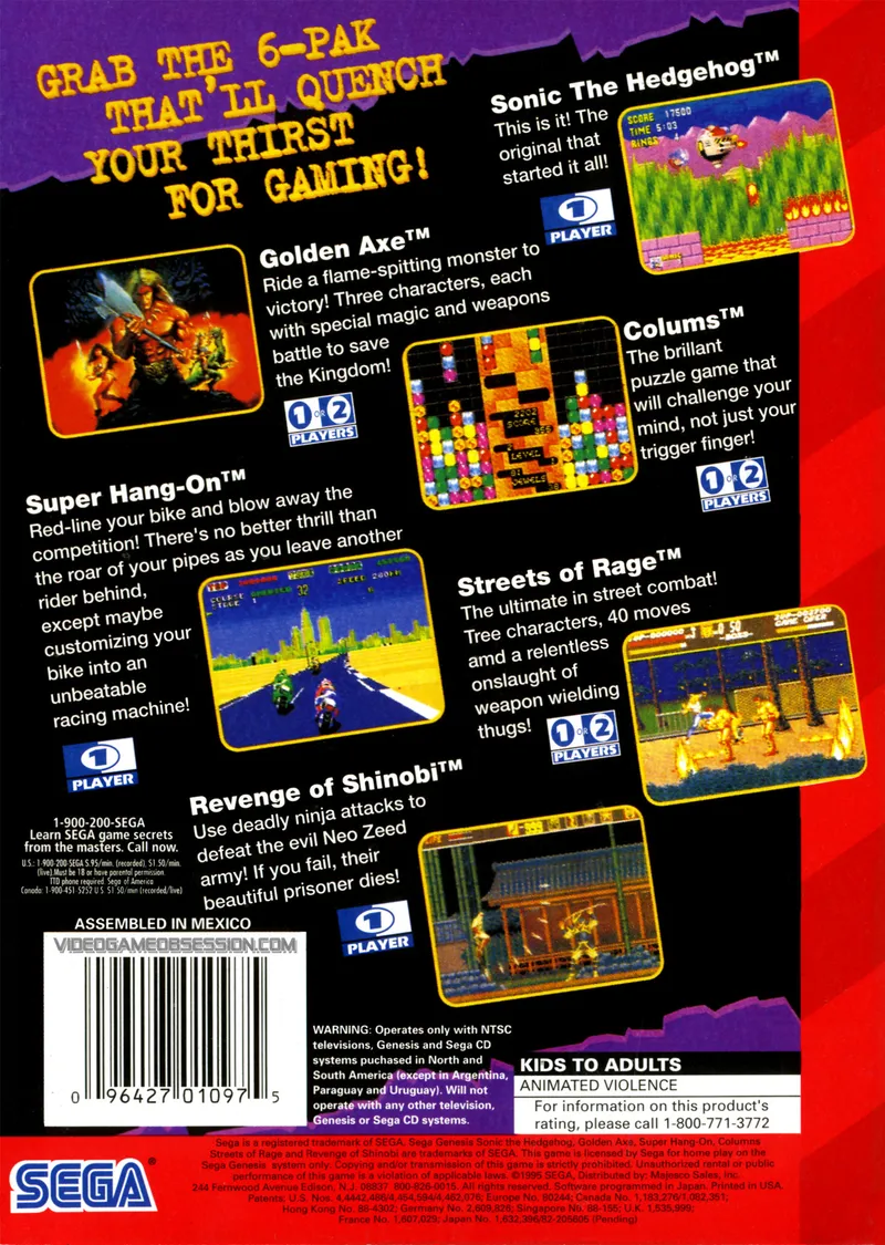 6-Pak box back