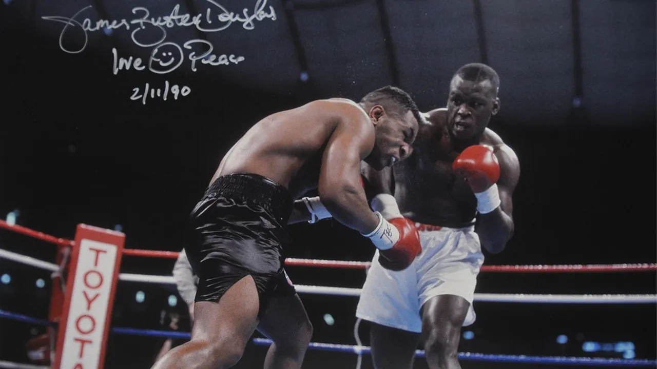 Backdrop artwork for James "Buster" Douglas Knock Out Boxing