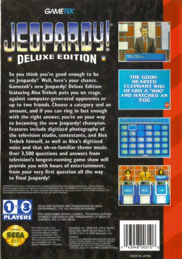 Jeopardy!: Deluxe Edition box back