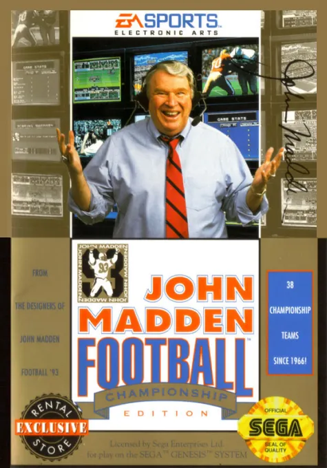 John Madden Football: Championship Edition box art