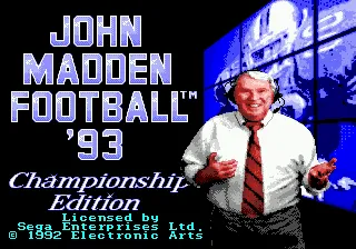 John Madden Football: Championship Edition screenshot