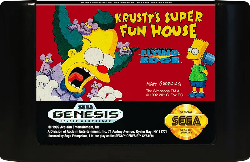 Krusty's Super Fun House cart