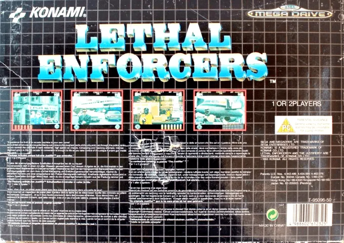 Lethal Enforcers box back