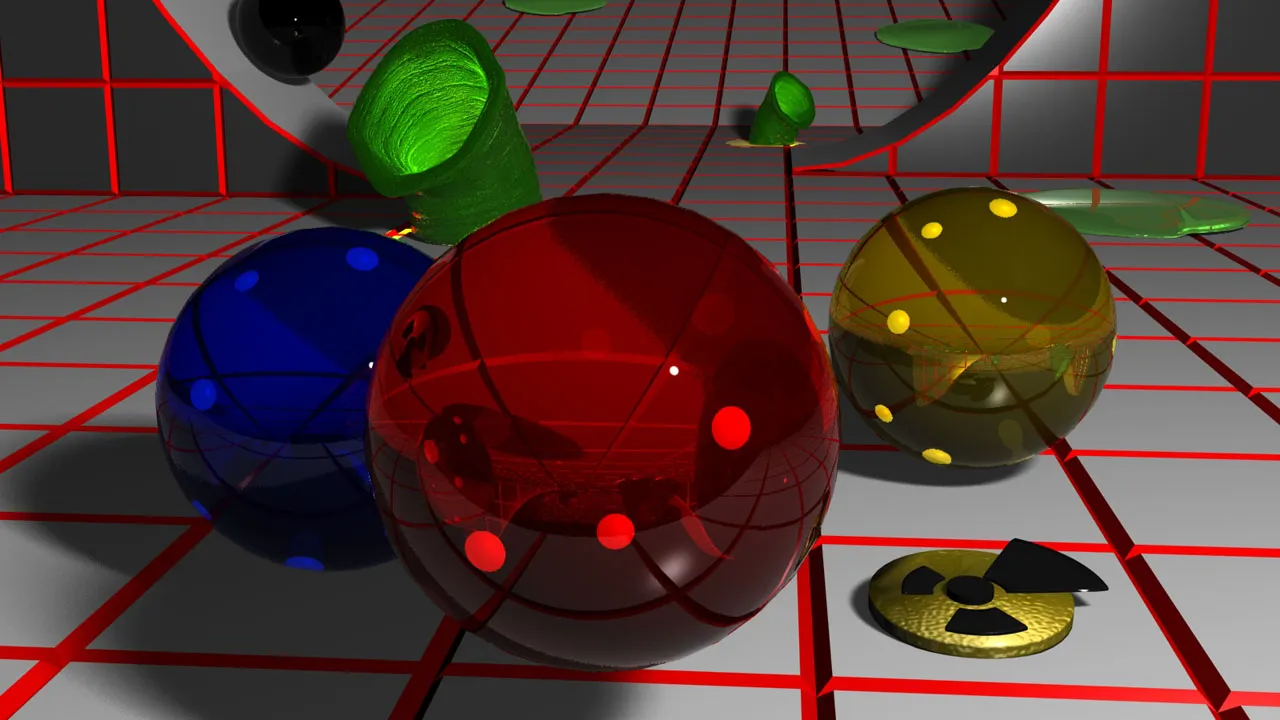 Backdrop artwork for Marble Madness