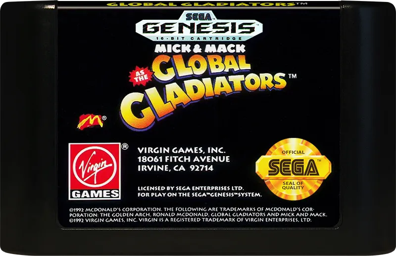 Mick & Mack as the Global Gladiators cart