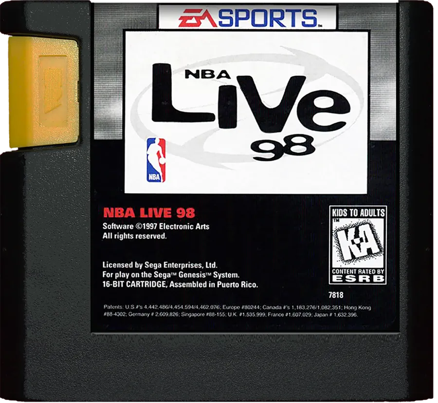 NBA Live 98 cart