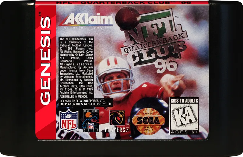 NFL Quarterback Club 96 cart