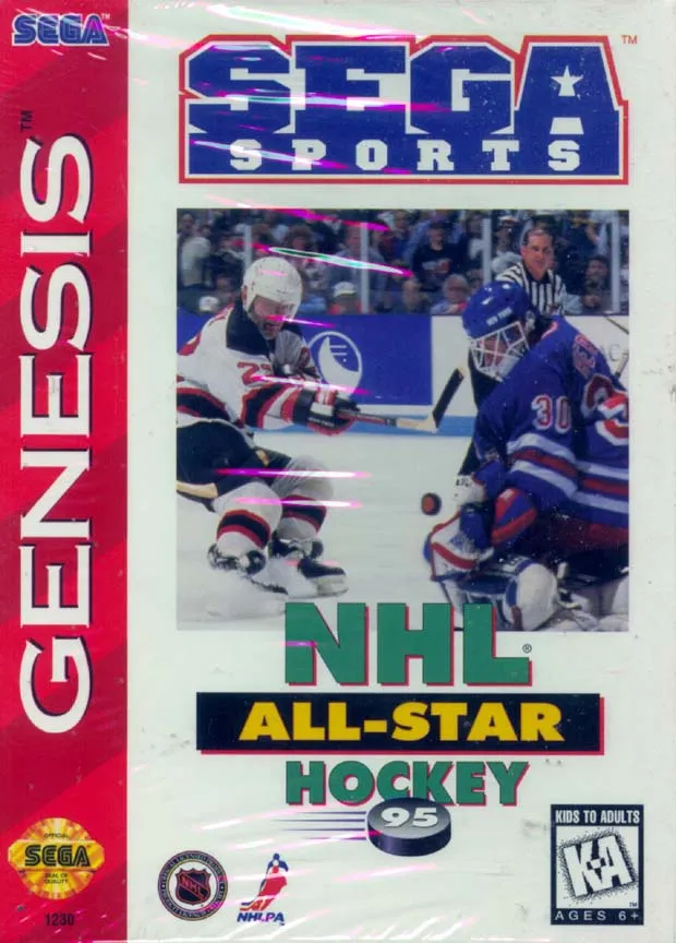 NHL All-Star Hockey '95 box art