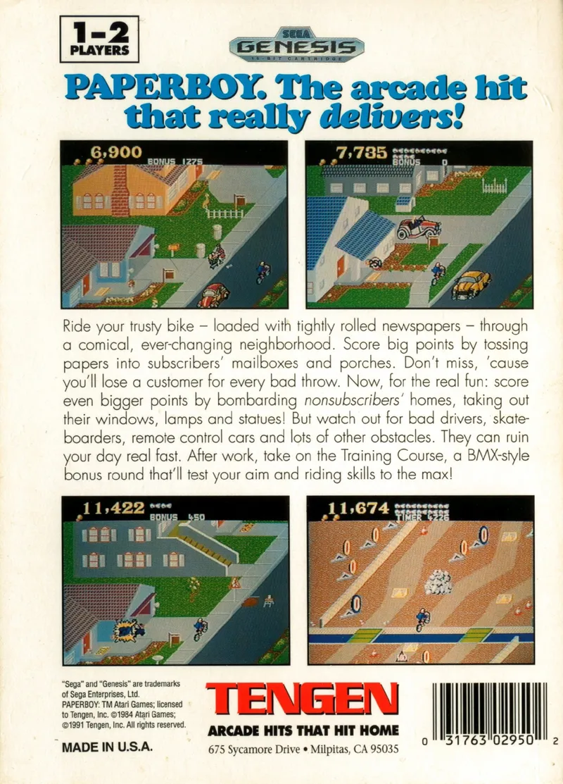 Paperboy box back
