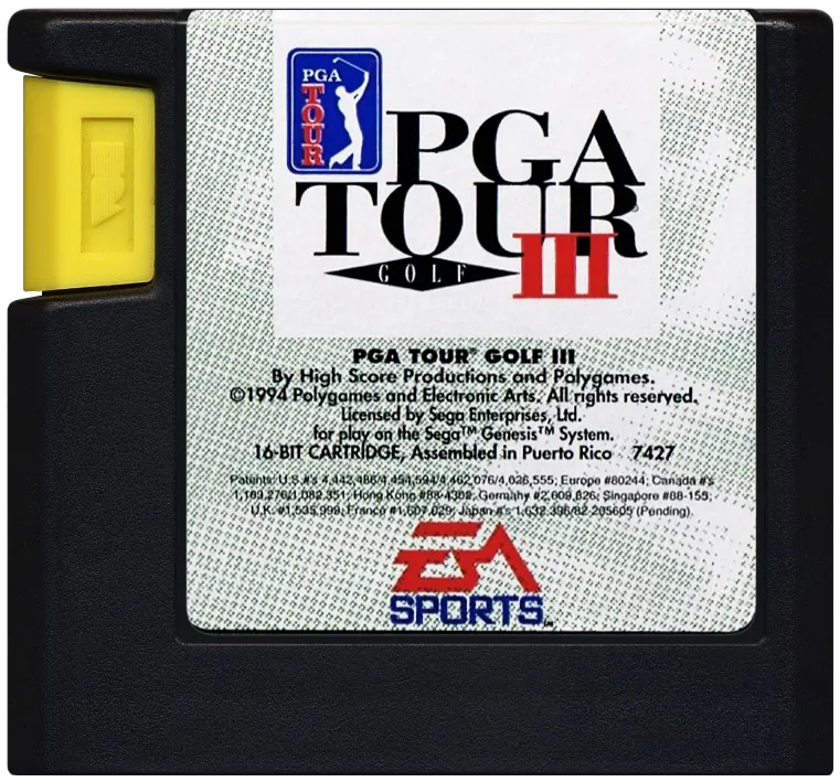 PGA Tour Golf III cart