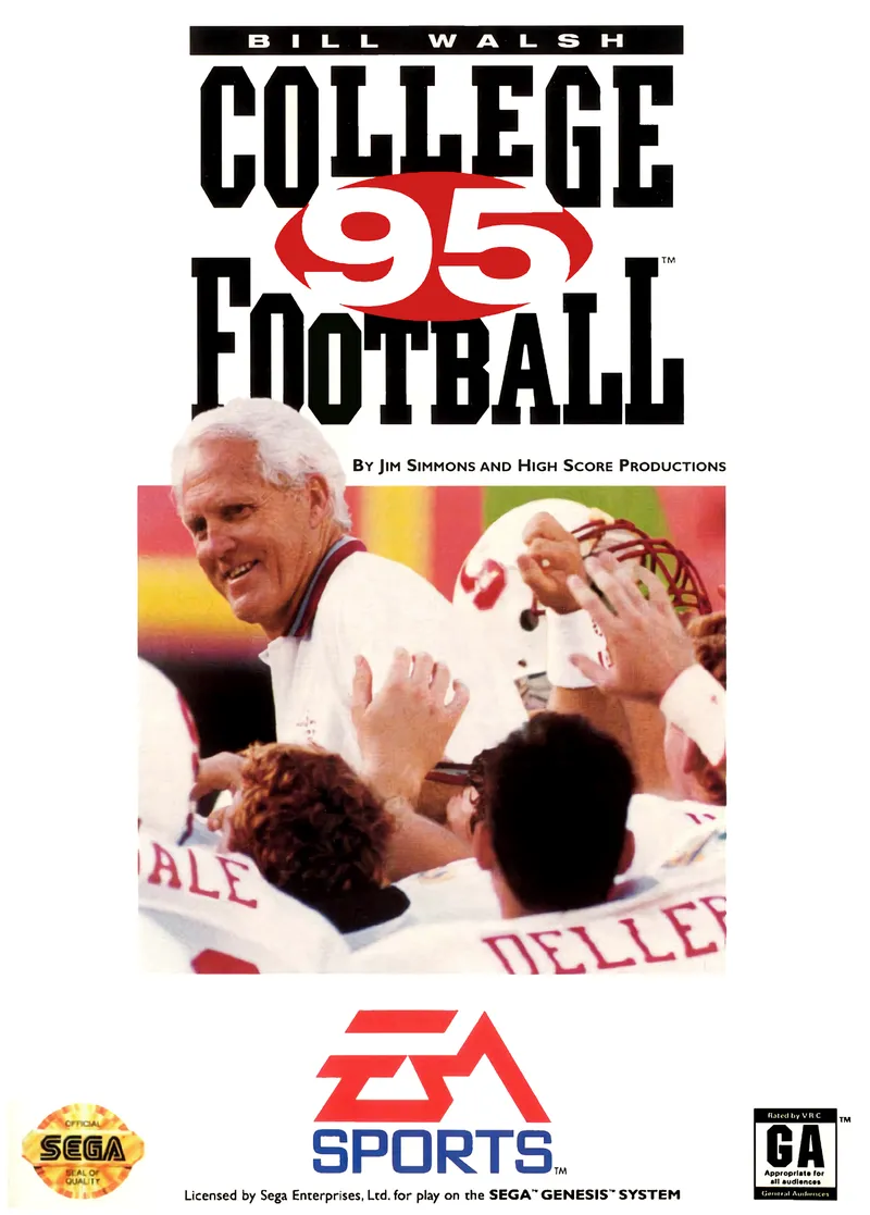 Bill Walsh College Football 95 box art