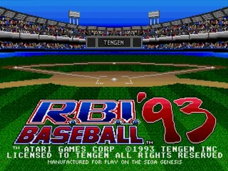 R.B.I. Baseball '93 screenshot