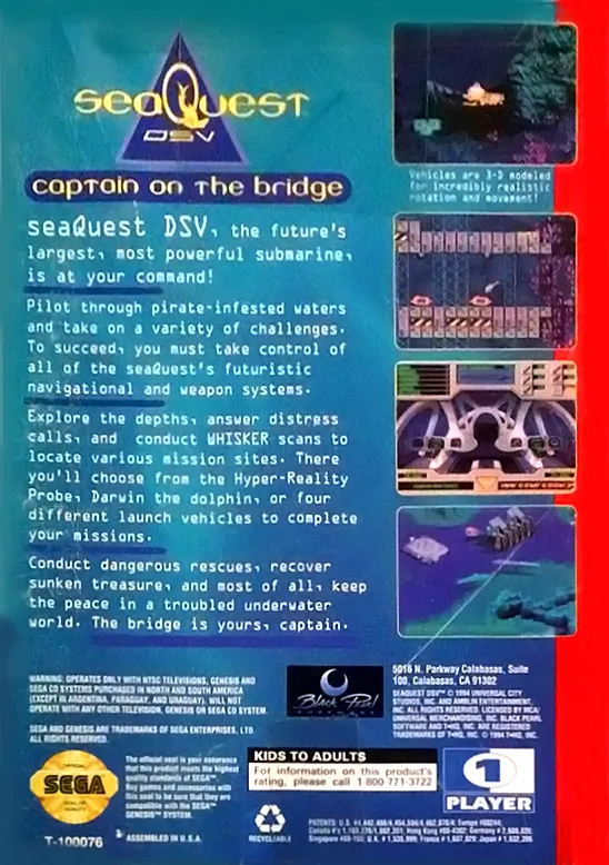 SeaQuest DSV box back