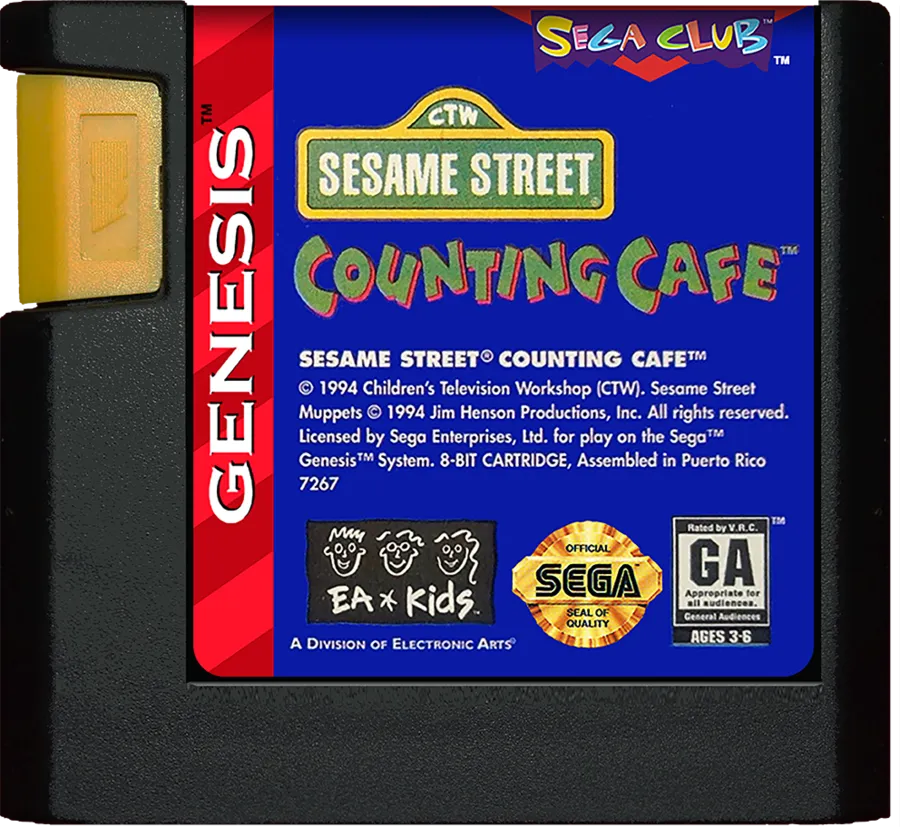 Sesame Street Counting Cafe cart