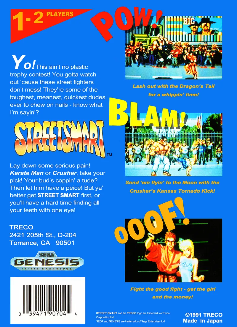 Street Smart box back