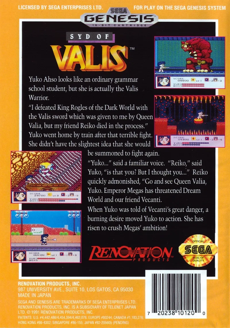 Syd of Valis box back