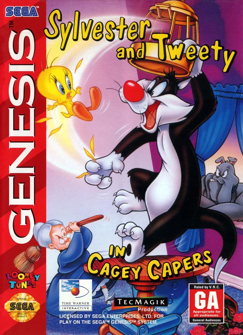 Sylvester And Tweety in Cagey Capers box art