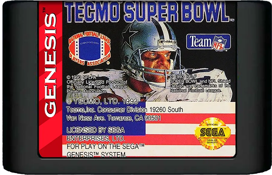 Tecmo Super Bowl cart