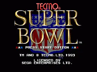 Tecmo Super Bowl screenshot