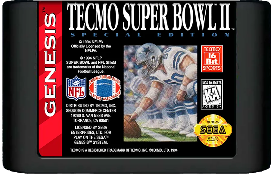 Tecmo Super Bowl II: Special Edition cart