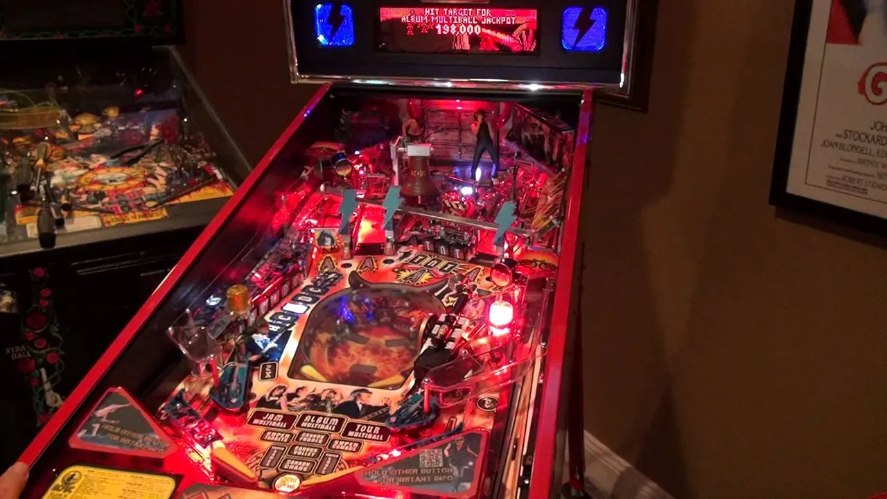 Backdrop artwork for Crüe Ball: Heavy Metal Pinball
