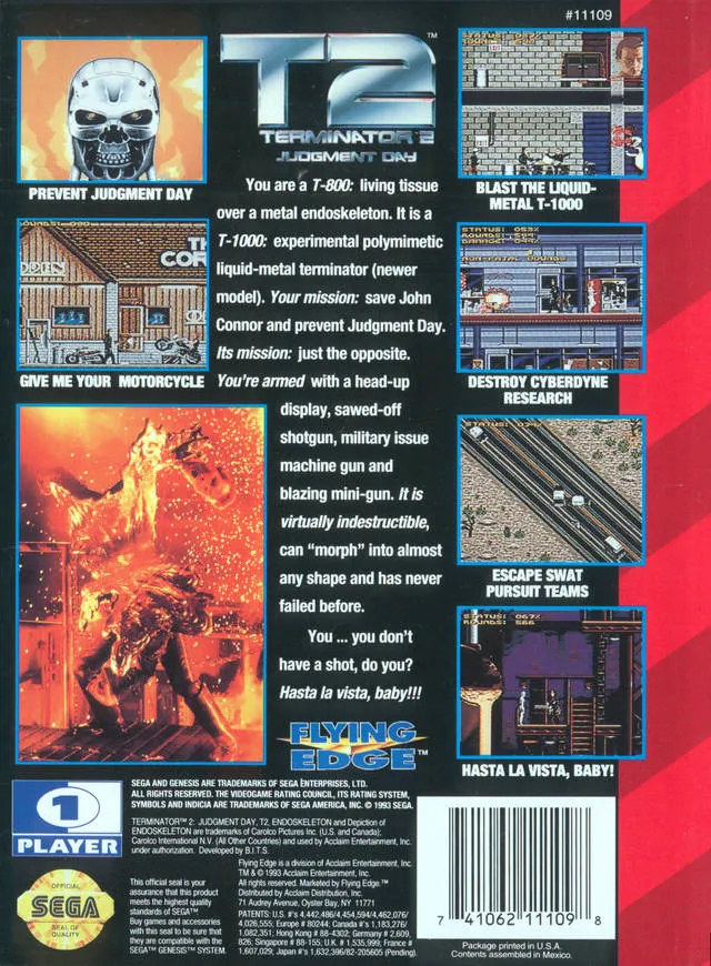 T2: Terminator 2 Judgment Day box back