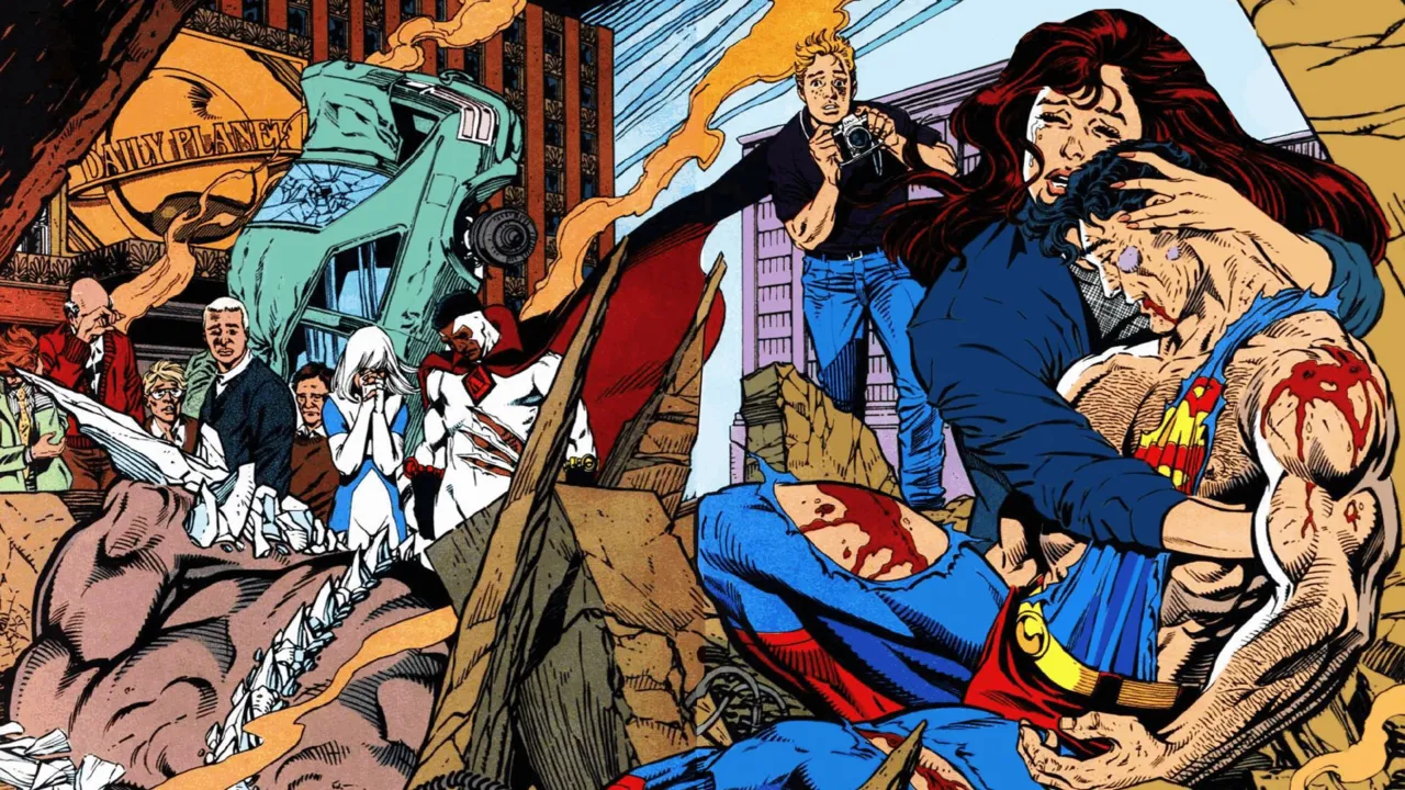Backdrop artwork for The Death and Return of Superman