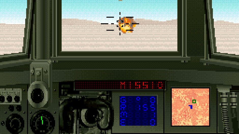 Backdrop artwork for Garry Kitchen's Super Battletank - War in the Gulf