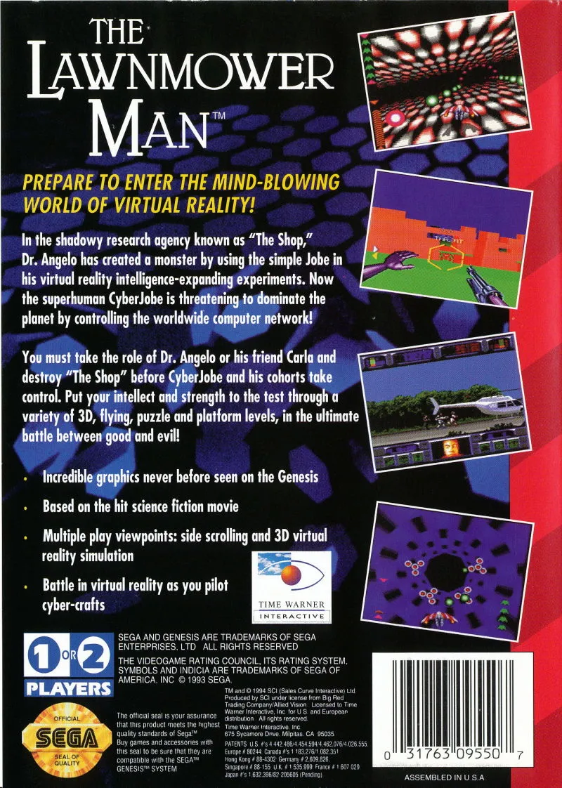 The Lawnmower Man box back