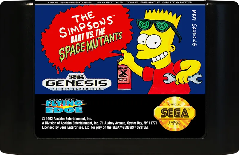 The Simpsons: Bart vs. the Space Mutants cart