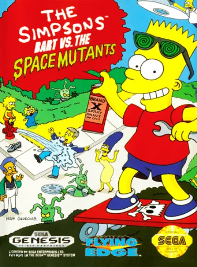 The Simpsons: Bart vs. the Space Mutants box art