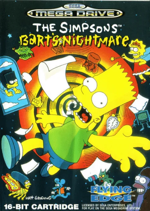 The Simpsons: Bart's Nightmare box art